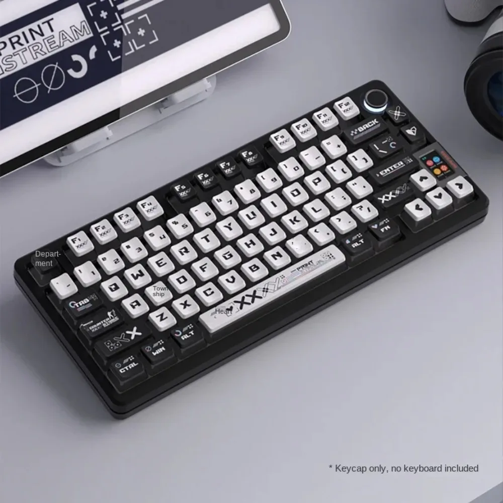 Pudim transparente personalizado csgo keycaps legal pbt teclado conjunto perfil oem tampas de chave de jogos para teclado mecânico