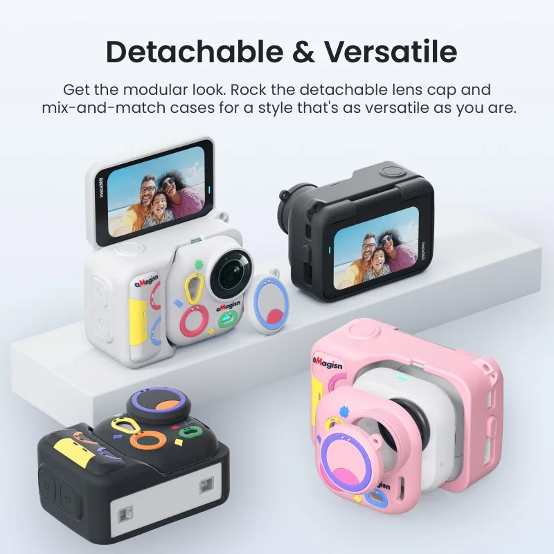 aMagisn for Insta360 Go Ultra Color Silicone Case Shockproof Protective Sports Camera Full-Body Aciton Camera Accessory