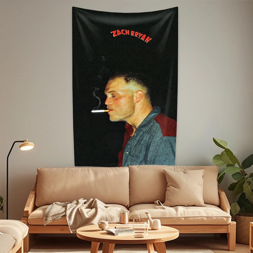 Zach American Singer Tapestry Bryan Wall Hanging Indoor Home Decor Bedroom Dormitory Background Cloth Sofa Blanket Birthday Gift