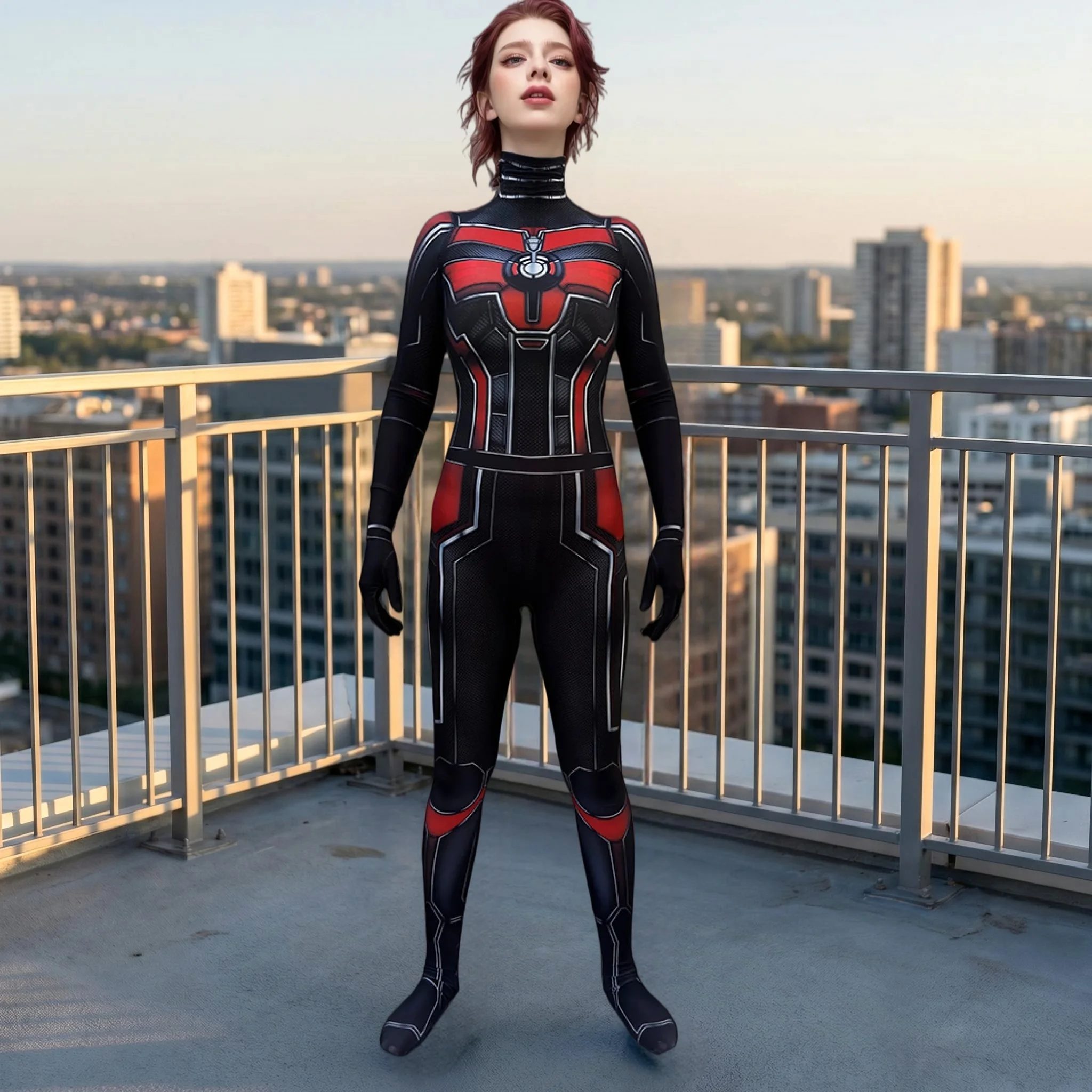 3D Print Adults Ant-Man Quantumania Zentai Jumpsuit Stretch FullCostume for Halloween Bodysuit Carnival Cosplay