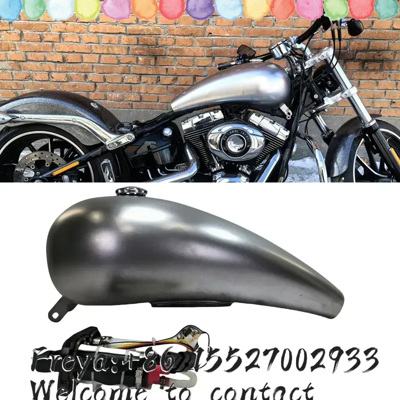 20L Motorcycle Petrol Fuel Tank For 2013-2017 Softail Street Bob Fxbb