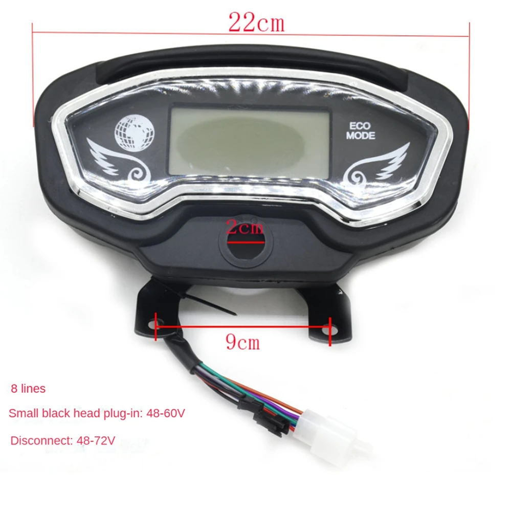 48-72V Electric Tricycle LCD Display Indicator Speedometer Instrument Panel Power Speed Battery, Global Model