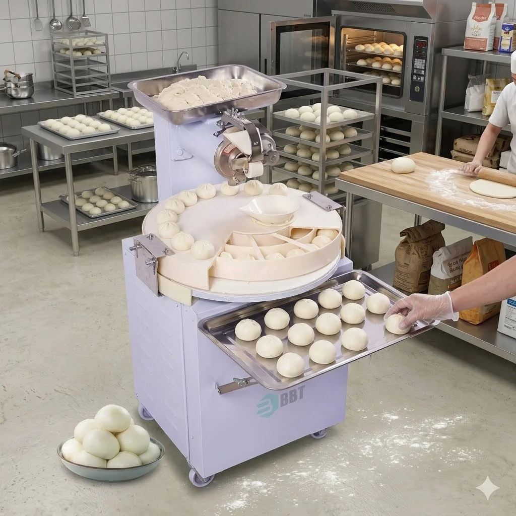 Adjustable Weight Dough Divider Rounder - Commercial Machine for Bakery & Pastry Shop Use
