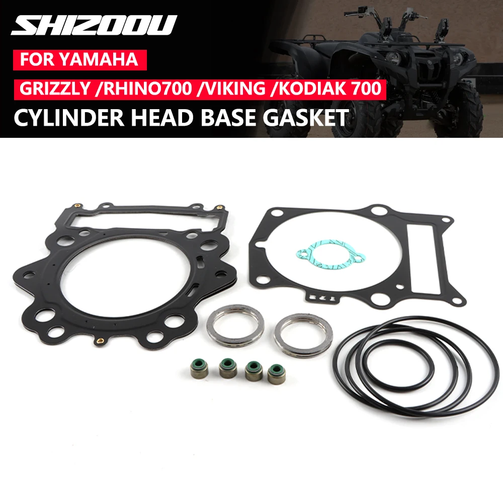 Kit de Juntas de Válvulas para Cabeza de Cilindro Compatible con Yamaha Rhino 700, GRIZZLY 700 EPS 4WD 2012, GRIZZLY 700, KODIAK 700, Viking 14-17