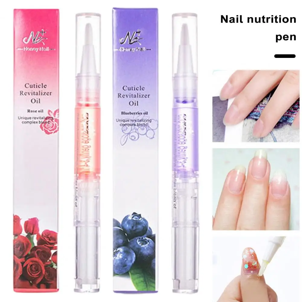 Moisturizing Nail Oil Nourishing Cuticle Oil Pen Set for Healthy Manicure Soften Revitalize Moisturize Nails with Nail for Shiny