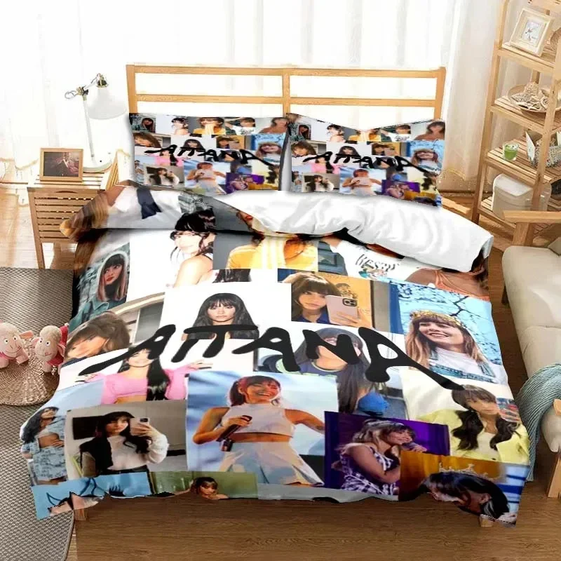 Exquisite 3D Print Spanish Singer A-Aitana Bedding Set,Duvet Cover Bed Set Quilt Cover Pillowcase,King Queen Twin Size Boys Girl