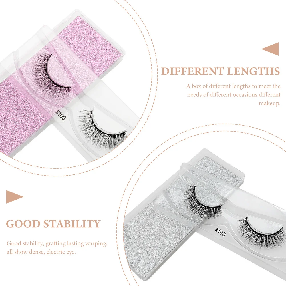 

Fake Eyelashes Set Natural False Lashes For Women Stage Performance Party Makeup Daily Use Thick Vivid Eyelash Dense
