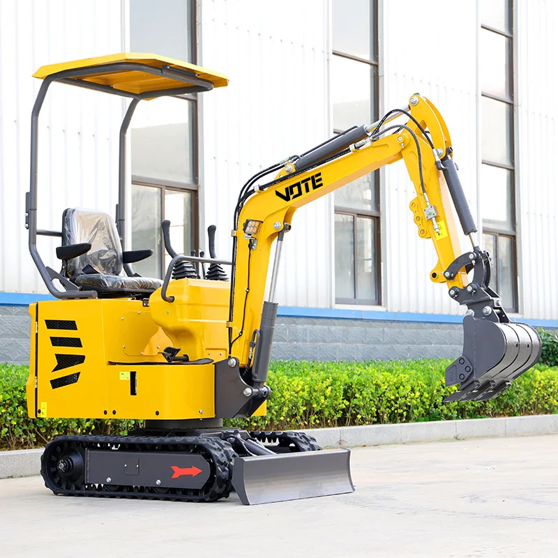 China 1000kg Mini Excavator High Efficiency Hydraulic Small Excavator Crawler Mini Excavator Factory Shipment Can Be Customized