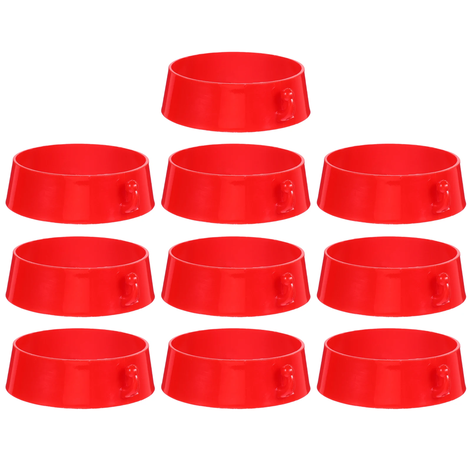 

10pcs Road Connection Collar Plastic Design Ring Structure Lightweight Wear Resistant Easy Installation Ring Design