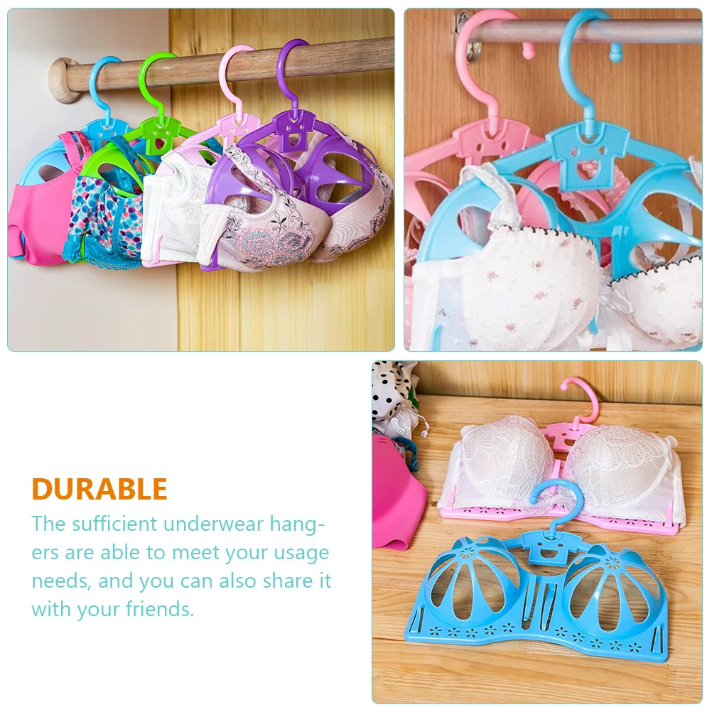 3 Pcs Metal Hanger Clothes Wardrobe Storage Organiser Pp Multi-function Bra