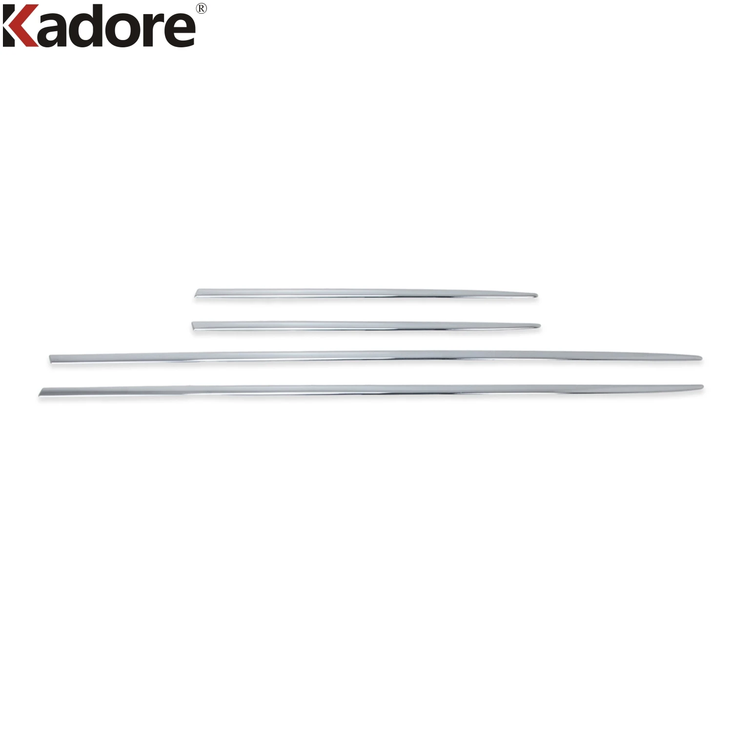 For Honda HR-V Vezel 2021 2022 2023 2024 2025 Chrome Side Door Body Trim Door Panel Streamer Strip Car Accessories (Low Profile)