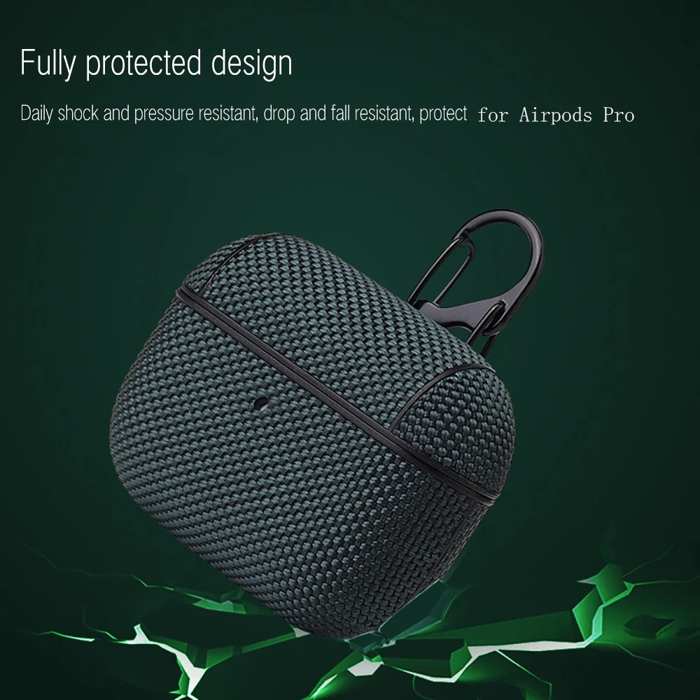 For Airpods Pro 1 2 Case 1st 2nd Generation Earphones Shell Waterproof Nylon Headphone Cover Funda For Apple Air Pods 3 2 1 Case