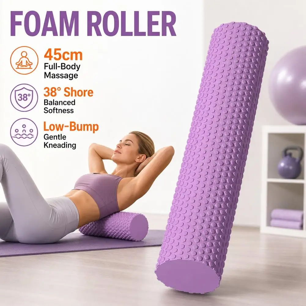 EVA EVA Foam Roller Yoga Column Muscle Relaxation Fitness Massage Roller Deep Tissue Pilates Exercise Equipment - Aliexpress Deal