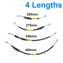 AN3 Motorcycle Braided Brake Hose Line Steel Brake Cable Hydraulic Clutch Banjo Oil Pipe Line for Universal Dirt Bike Racing ATV