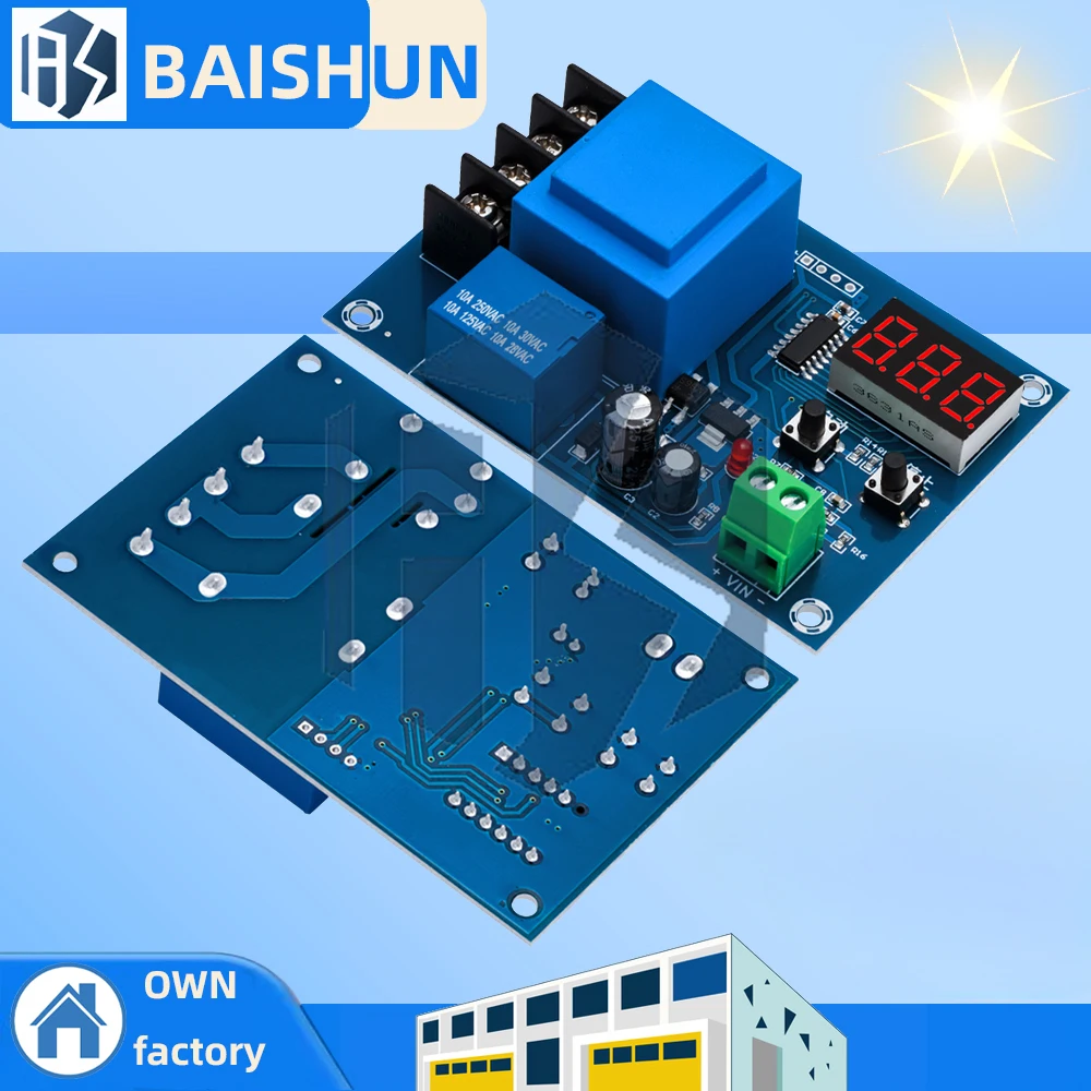 Digital-Controlled AC 220V Li-ion Battery Charger Module – XH-M602 Model with Overcharge & Over-Discharge Protection