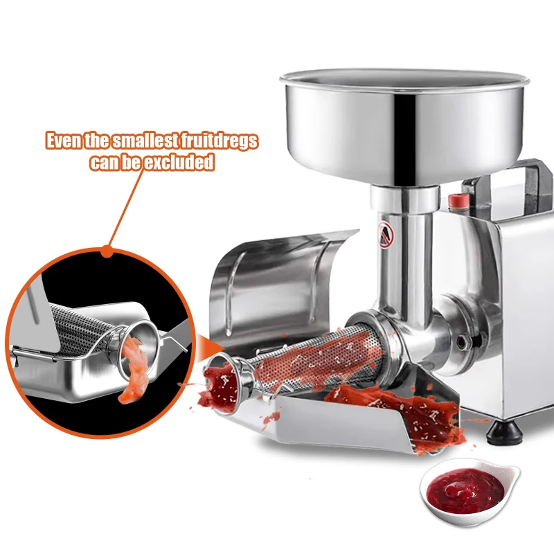 Automatic Stainless Steel Jam Maker Low Noise Home Use Tomato Sauce Machine for Fruit Vegetable-Producing Tomato Paste