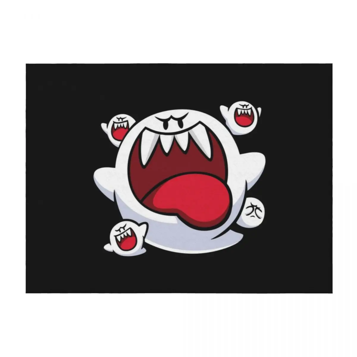 

King Boo Face Throw Blanket Blankets For Sofas Sleeping Bag Stuffeds Plush Blankets