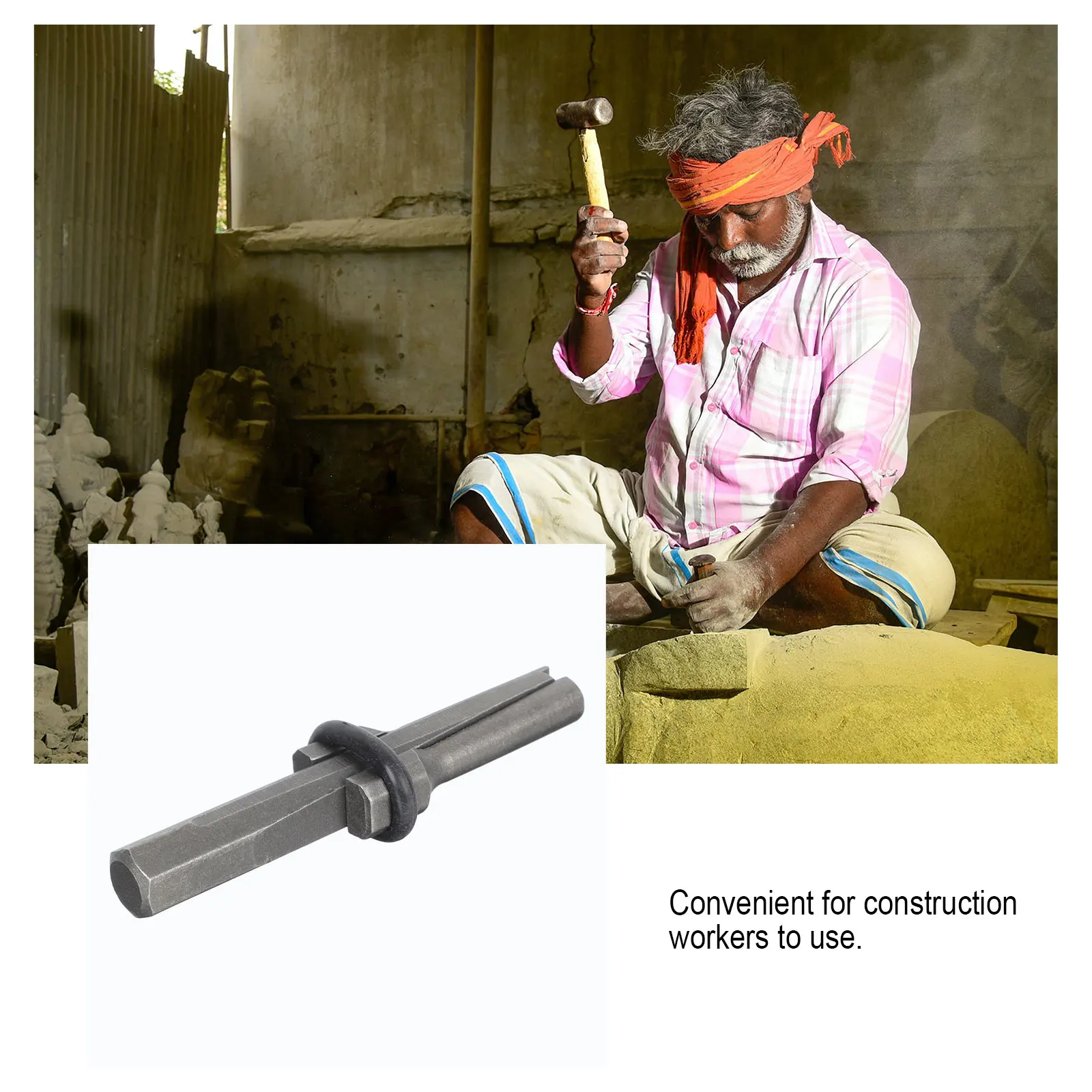 

Splitter Durable Heat Treatment Hardness Toughness Portable Splitting Tool H Tools Cutting Wedge Shim Opener Granite