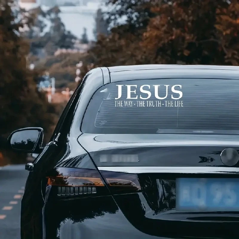 Jesus The Way Truth Life Christian Vinyl Decal Car Sticker vinyl decals