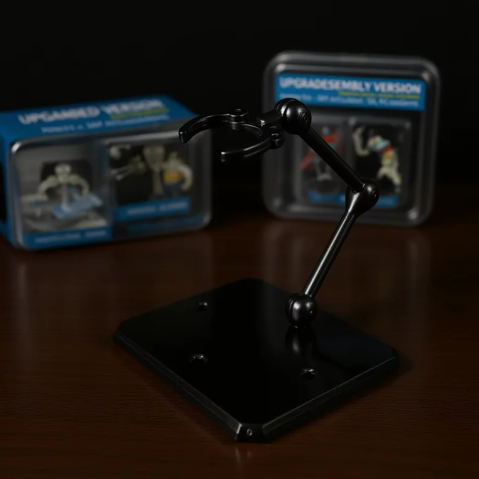 Action Figure Stand Pre-Assembled Plastic Model Stand Gundam Figure Stand Plastic For Display Cabinet Desktop Collection Shelf