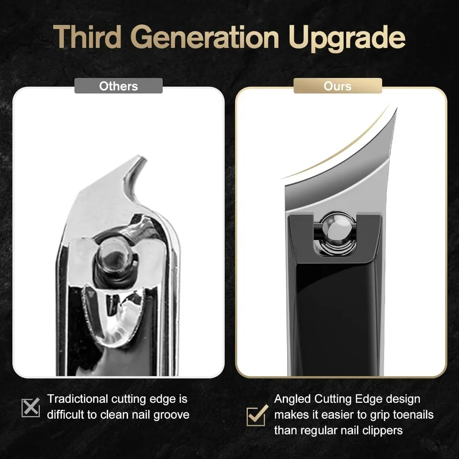 Ingrown Nail Clipper Slant Curved Blade Nail Clipper for Thick Toenails and Ingrown Nails Podiatrist Toenail Clippers for Senio