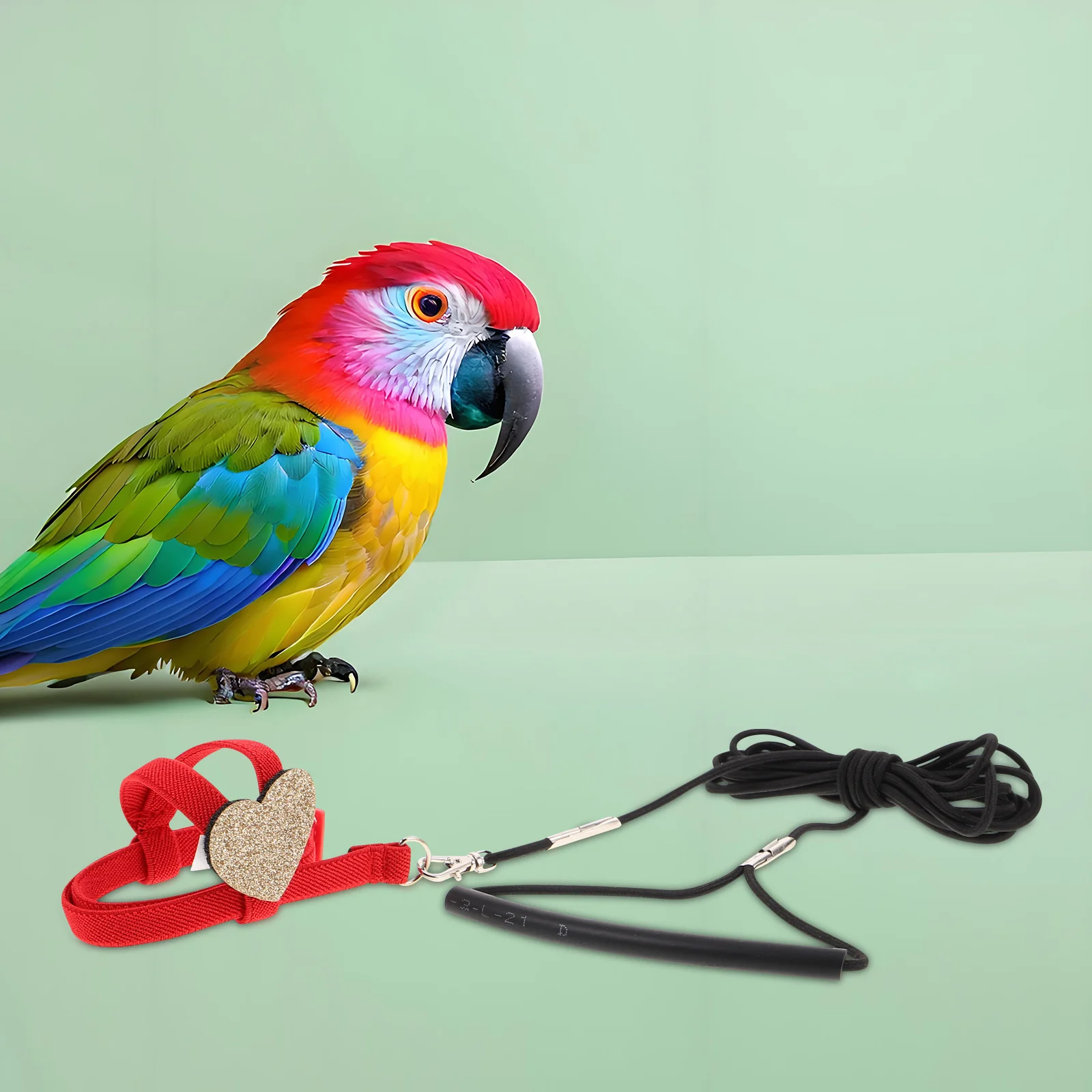 

Bird Harness Leash Adjustable Parrot Flying Training Rope Outdoor Safety Strap For Cockatiel Conure Parakeet Doves Walking