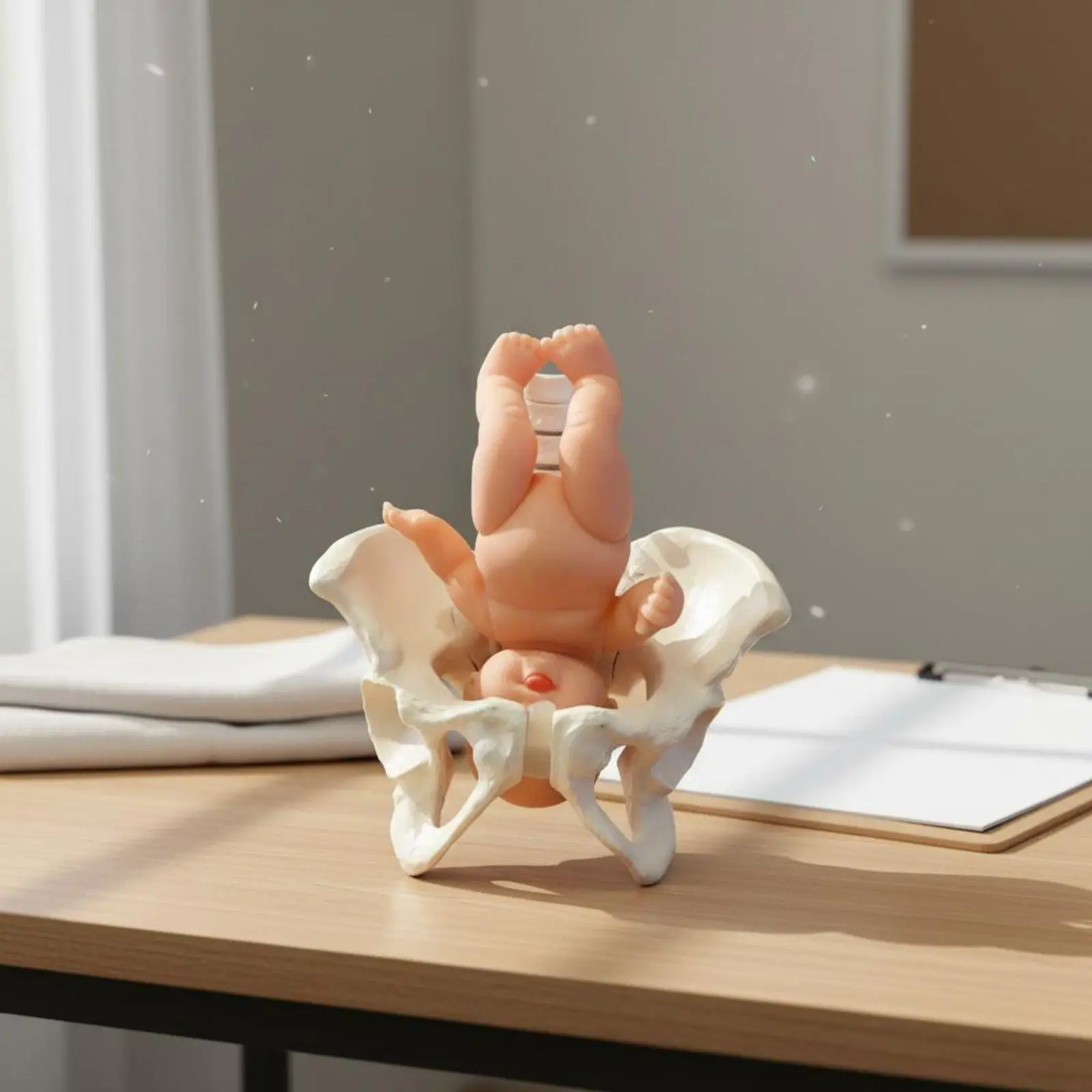 Handheld Pelvis Model for Women Health Education Obstetric Training Postnatal Care Visual Aid Plastic