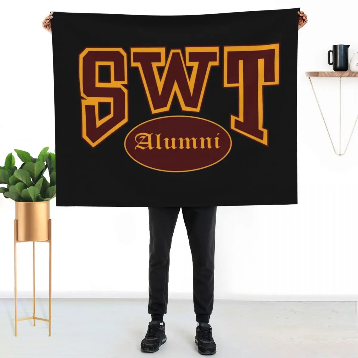 

SWT Alumni Throw Blanket Fluffy Cozy Throw Blanket for Home Decor