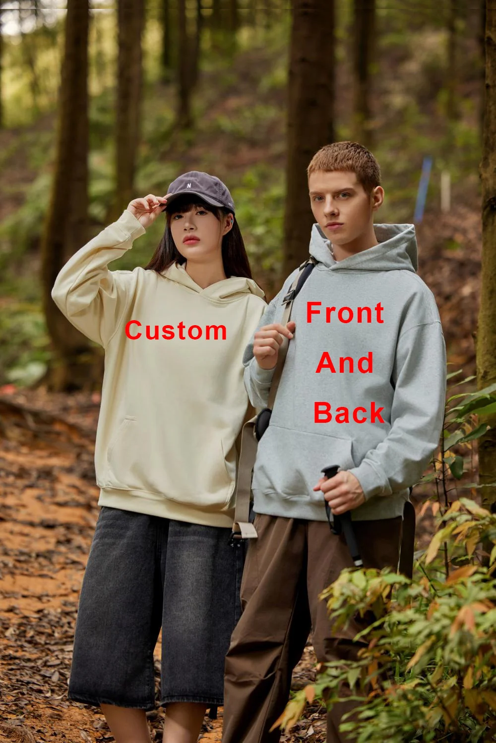 

DIY Custom LOGO 450gsm Cotton French Terry Oversized Drop Shoulder Hoodie Men Grey Blue Street Wear Hip Hop Comfortable Hoodie