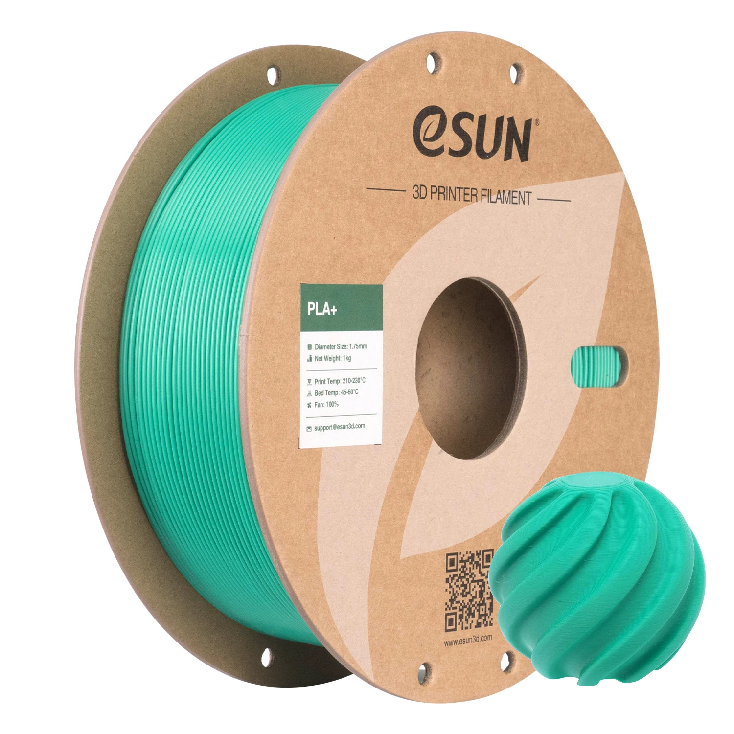 ESUN 3Dプリンターフィラメント PLA+ 1.75mm 寸法精度 +/- 0.03mm 1KG