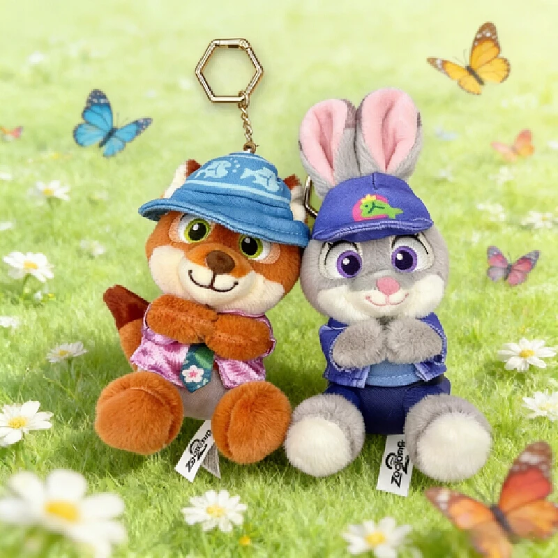 

New Potdemiel Honey Jar Cute Judy Nick Plush Schoolbag Decorative Pendant Movie Doll Birthday Gift.