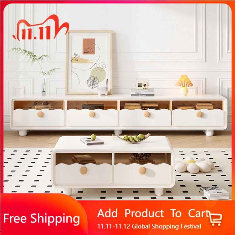 

White Living Room Tv Stands Modern Monitor Drawers Minimalist Display Tv Table Organizer Hallway Muebles Para Tv Home Furniture