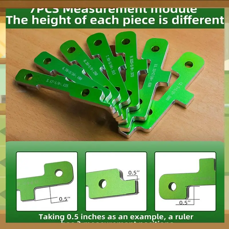 

Gauge Setup Blocks Woodworking Set For Woodworking Table Saw Height Gauge Measuring Block Setup Blocks Height G-BAAX