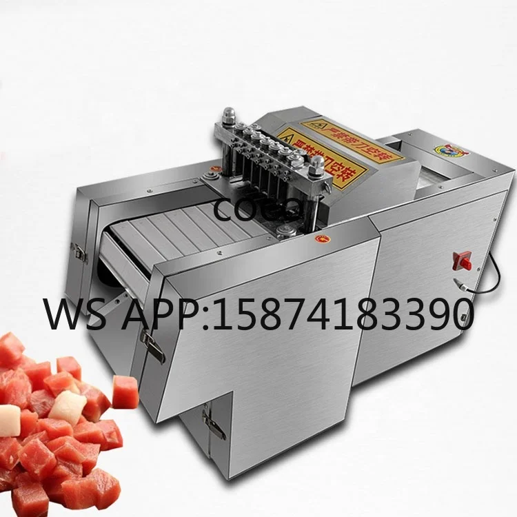 Electric Commercial Meat Cube Cutter Dicer Machine For Pork Beef Goat Chicken