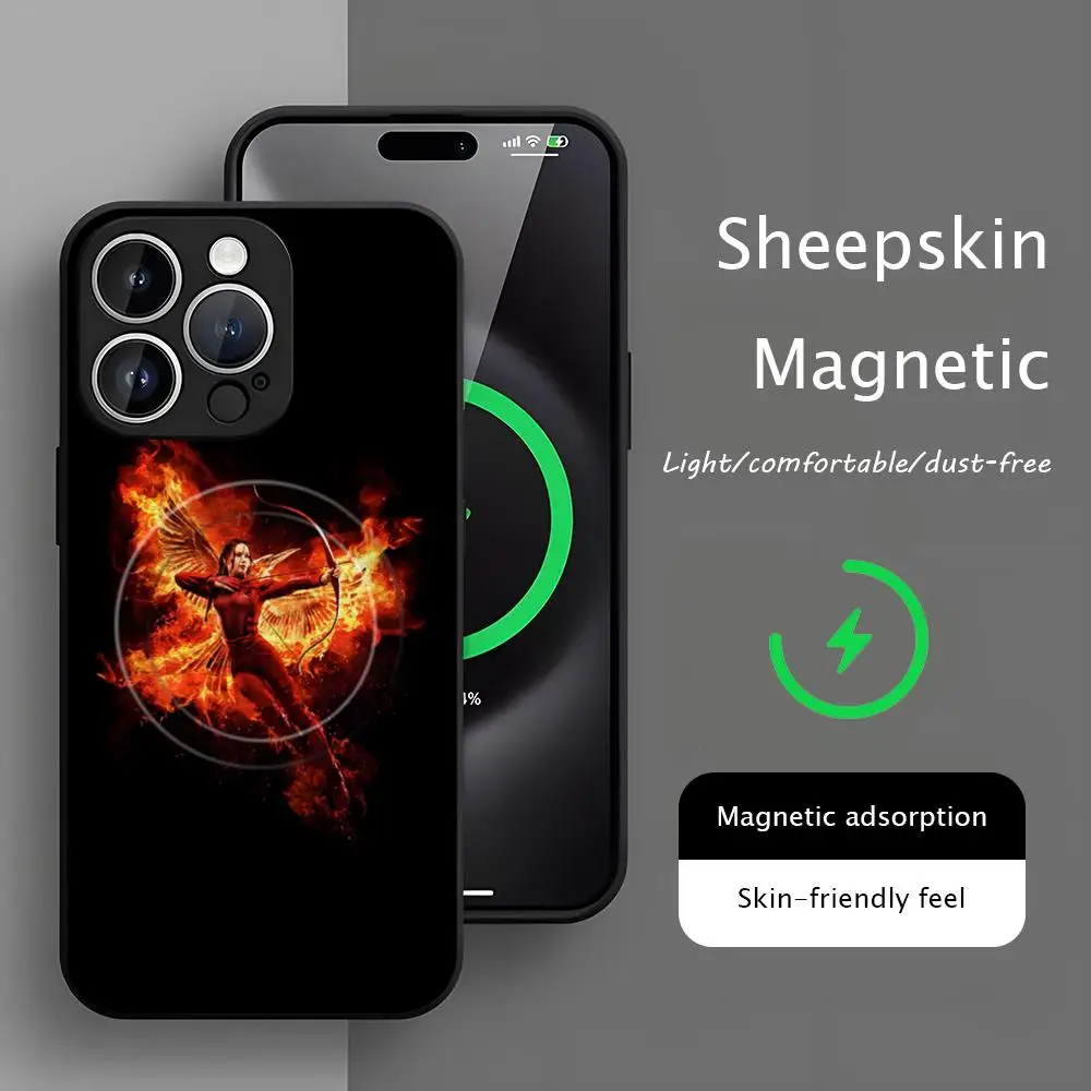 The Hunger Game Movie classic  Phone Case For iPhone 17 16 15 14 13 12 11 Plus Pro Max  High-end Luxury Magsafe Sheepskin