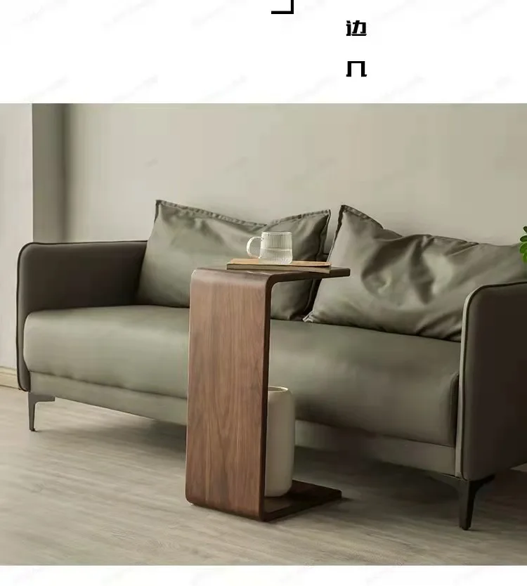 Wuli Coffee Table North American Black Walnut Log Modern Minimalist Guest Bedroom Multifunctional Sofa Side Table Drop Shopping