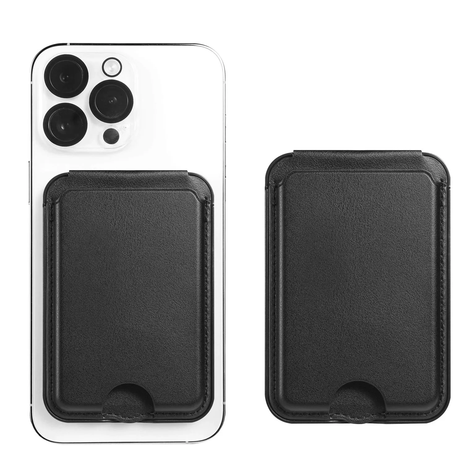 

Магнитный чехол для карт MagSafe из натуральной кожи, подставка для телефона, аксессуар для Apple iPhone 16 Pro Max