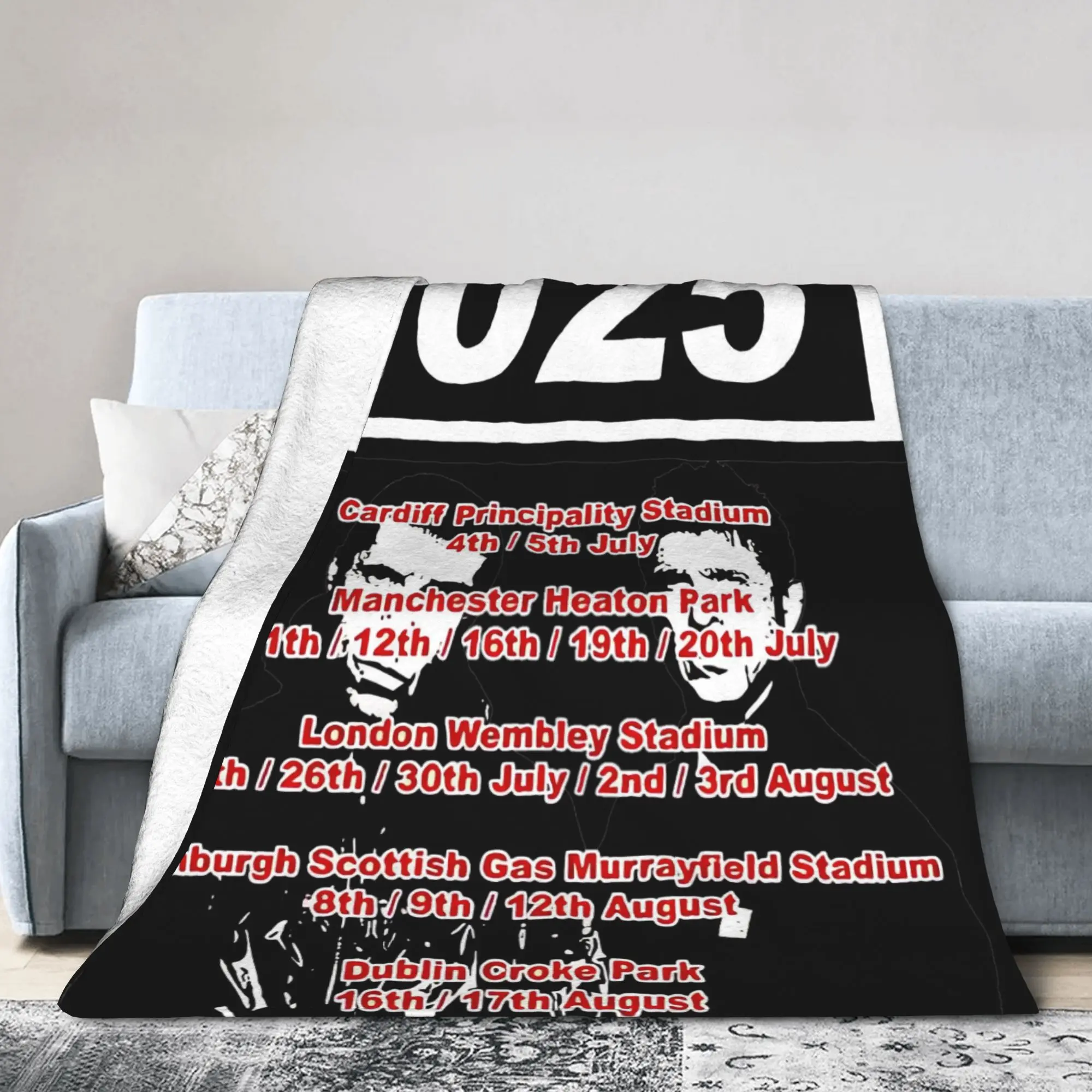 O-Oasis style 2025 Tour Dates Blanket  Flannel Throw Blankets Summer Air Conditioning Decoration Soft Warm Bedspreads