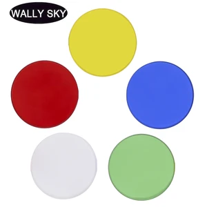 5 Buah Filter Mikroskop Diameter 32 35 42 45mm Aksesori Mikroskop Biologis Kaca Optik Hijau Biru Kuning Putih Merah 12 filter merah penjualan terbaik - №