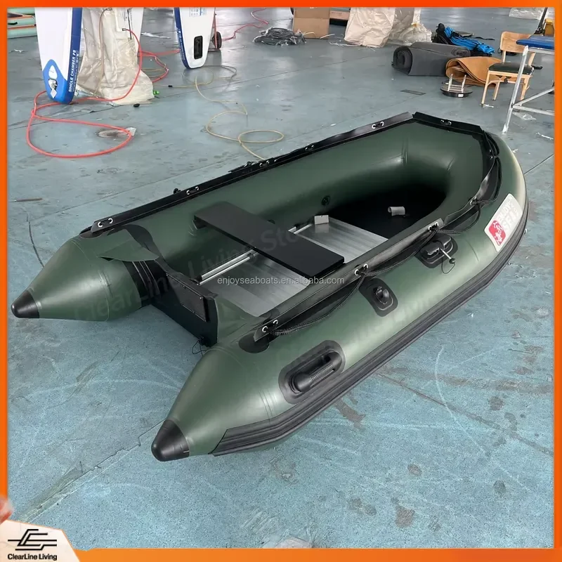 2026 Inflatable Hovercraft Small Sports Boat Cabo Style PVC Dinghy Fishing Raft Kayak Tender for Lake River Sea Water Sports