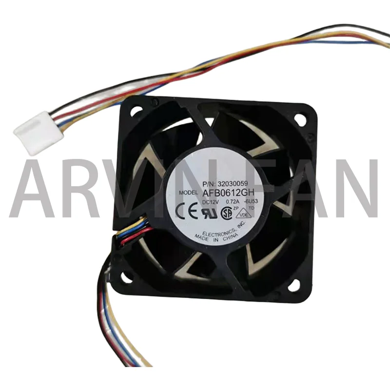 

Electronics AFB0612GH 6U53 12V 0.72A 60x60x25mm 4-Wire Server Cooling Fan