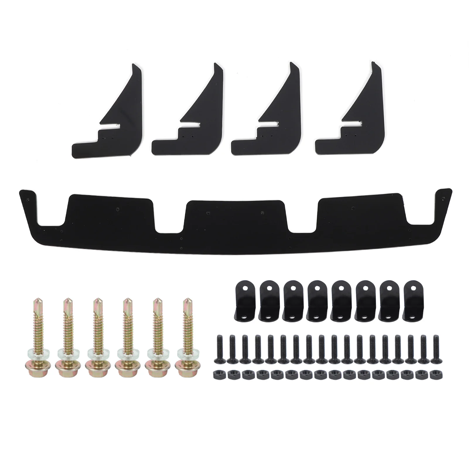 المصد الخلفي الجناح الشفاه الناشر المصد الخلفي الشفاه المفسد أسود لامع لاستبدال الفئة A W176 A45 AMG 2013 إلى 2018 #2