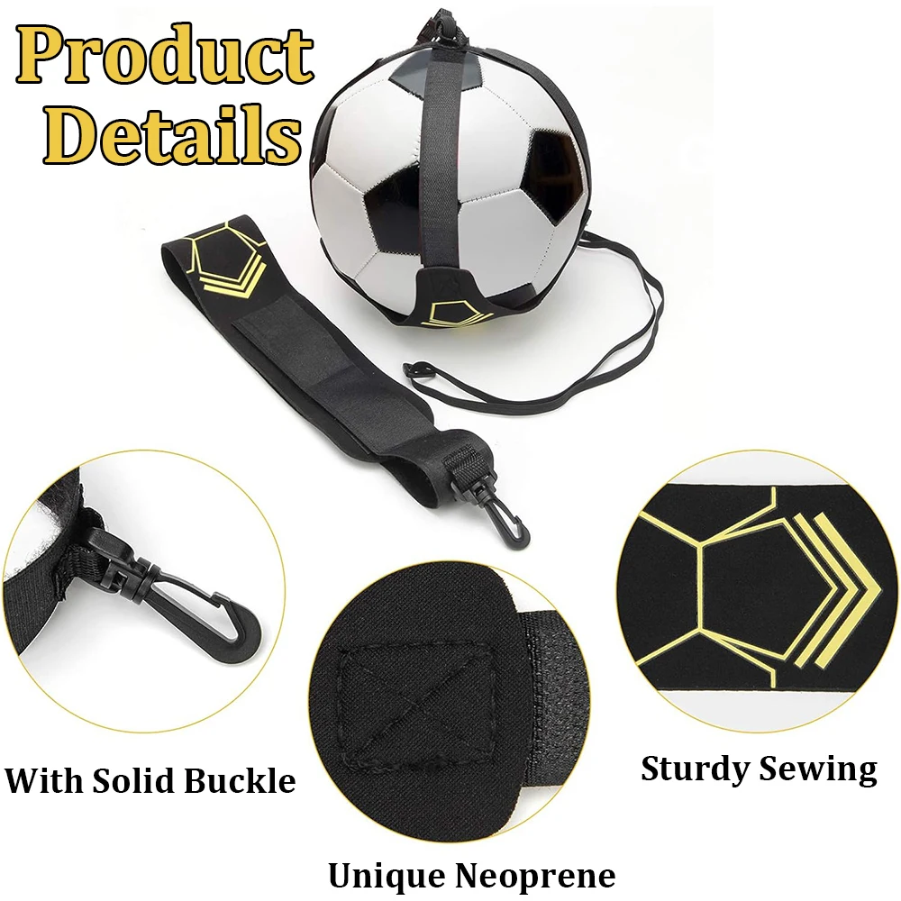 Soccer Kicking Belt Adjustable Waist Belt Football Kick Throw Solo Practice Training Aid Volleyball Rugby Control Skills Trainer