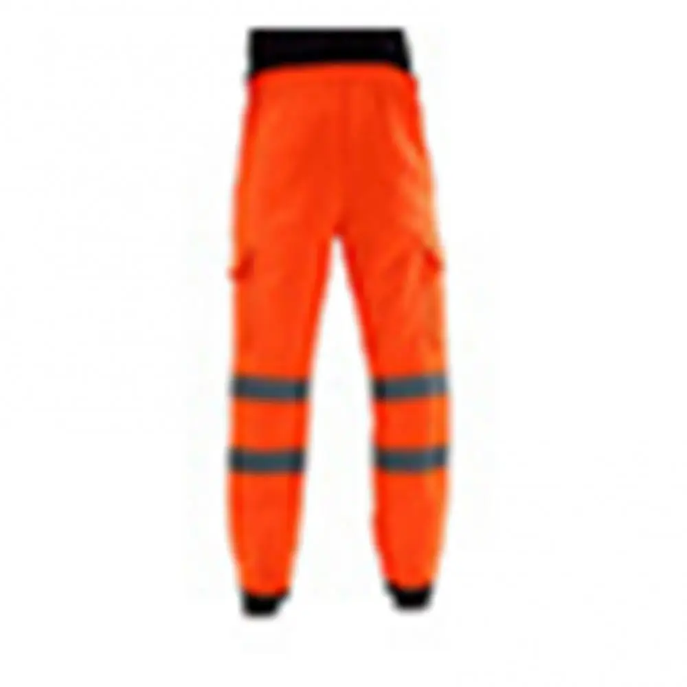 Uniforme de trabalho dos homens bottoms calças de suor de segurança listrado calças reflexivas soltas calças de jogging dos homens corredores retalhos workwear