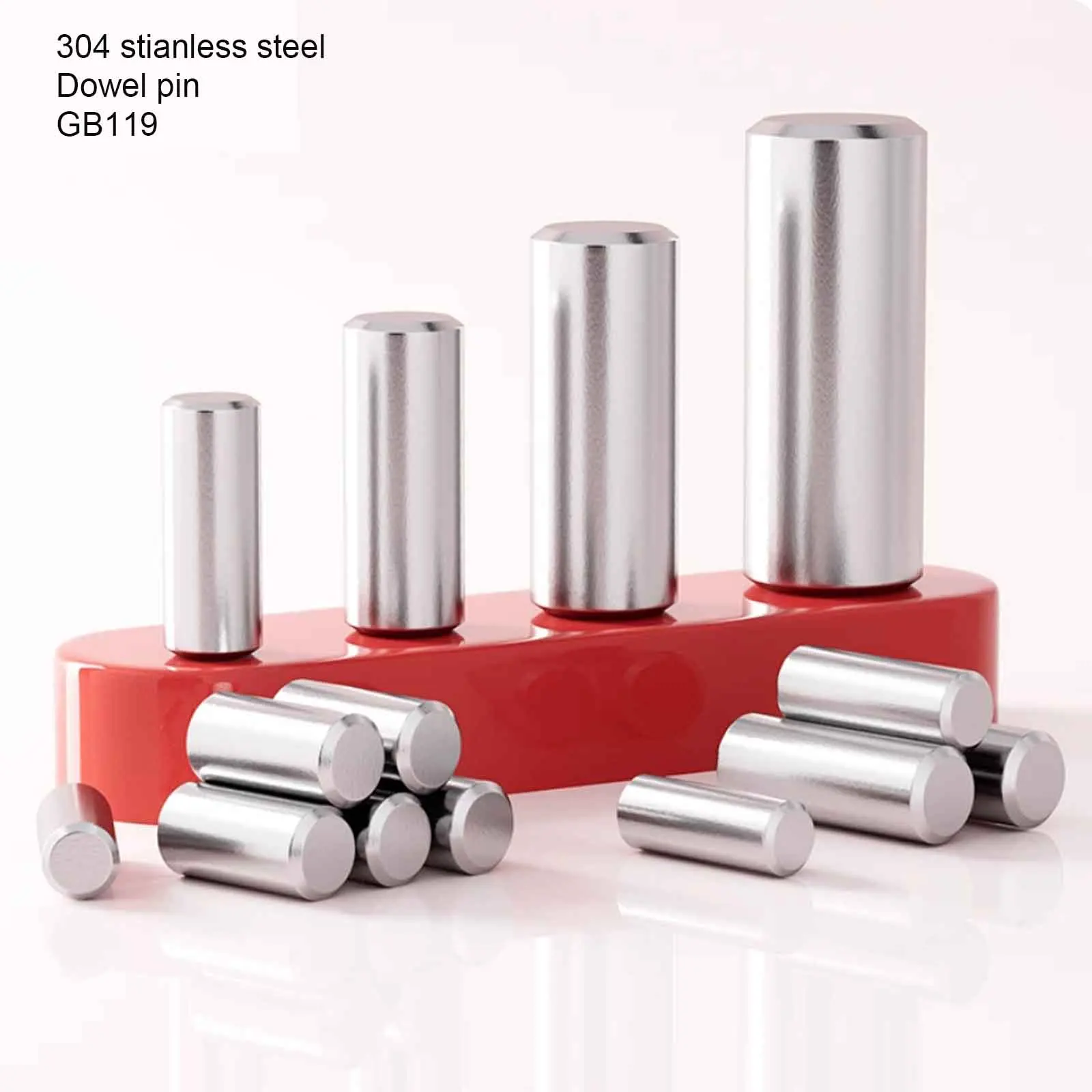 1/50pcs 304 Stainless Steel Dowel Pin Cylindrical Pin Locating Pin Precision Solid Fixing Pin M1.5 M2 M3 M4 M5 M8 M10 M12