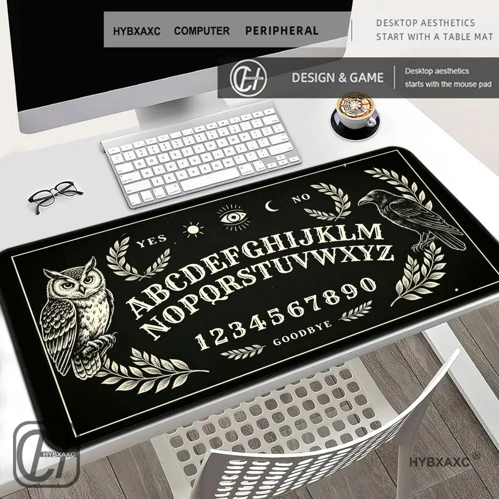 

HYBXAXC Vintage Ouija Board Style Mouse Pad Gothic Anti-Slip Desk Mat Gaming Keyboard Mats Large XXL Gamer Mousepad