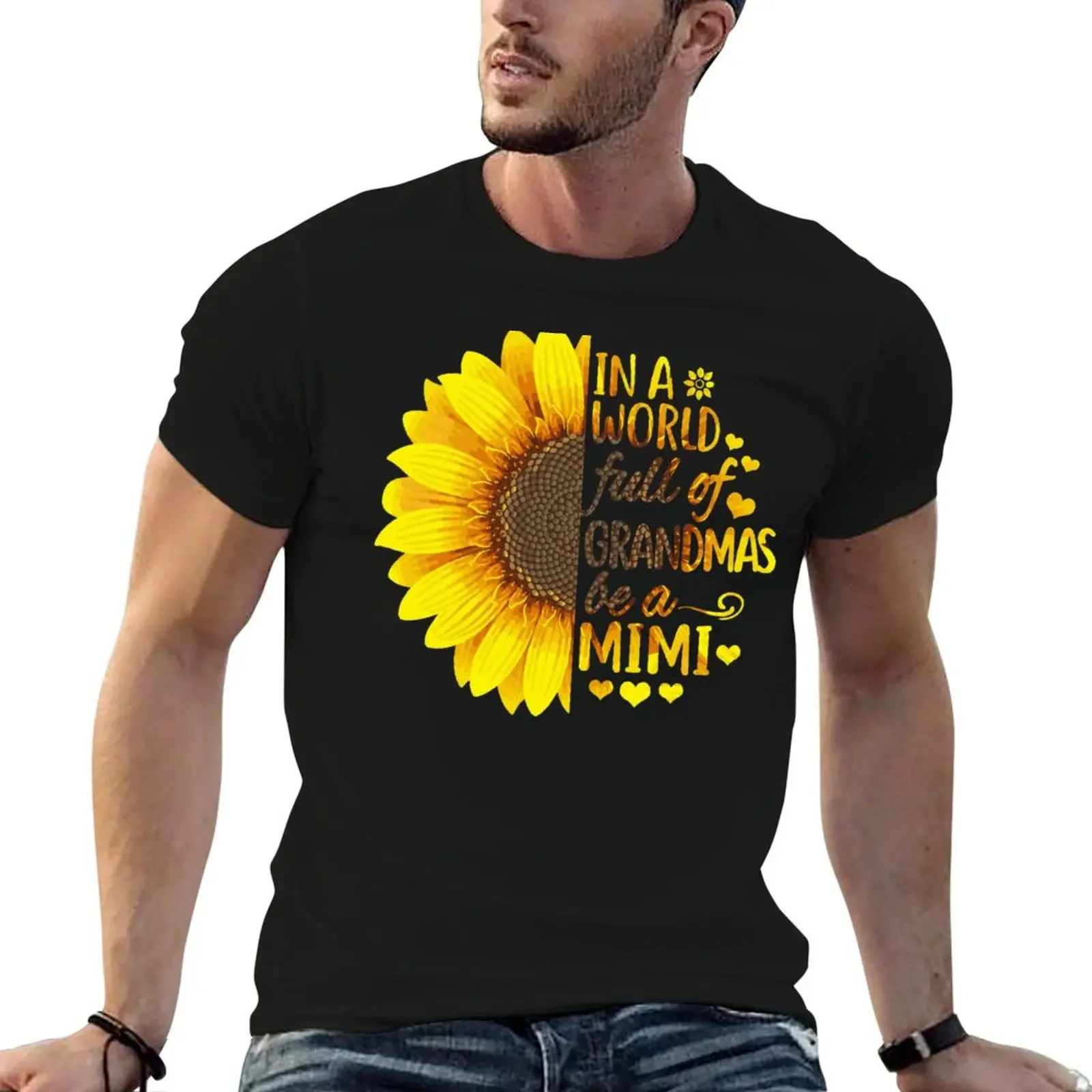 

In a world full of Grandmas be a Mimi shirt T-Shirt blanks vintage clothes customs design your own mens t shirts