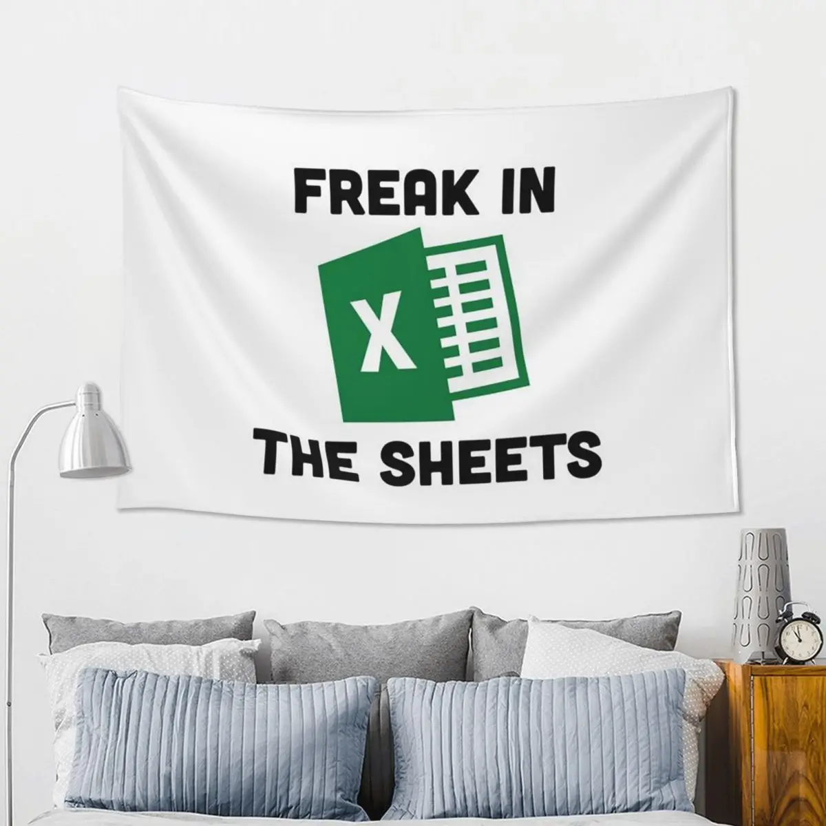 Freak In The Sheets Funny Spreadsheet Excel Tapestry Hippie Wall Hanging Aesthetic Home Decor Tapestries for Living Room Bedroom