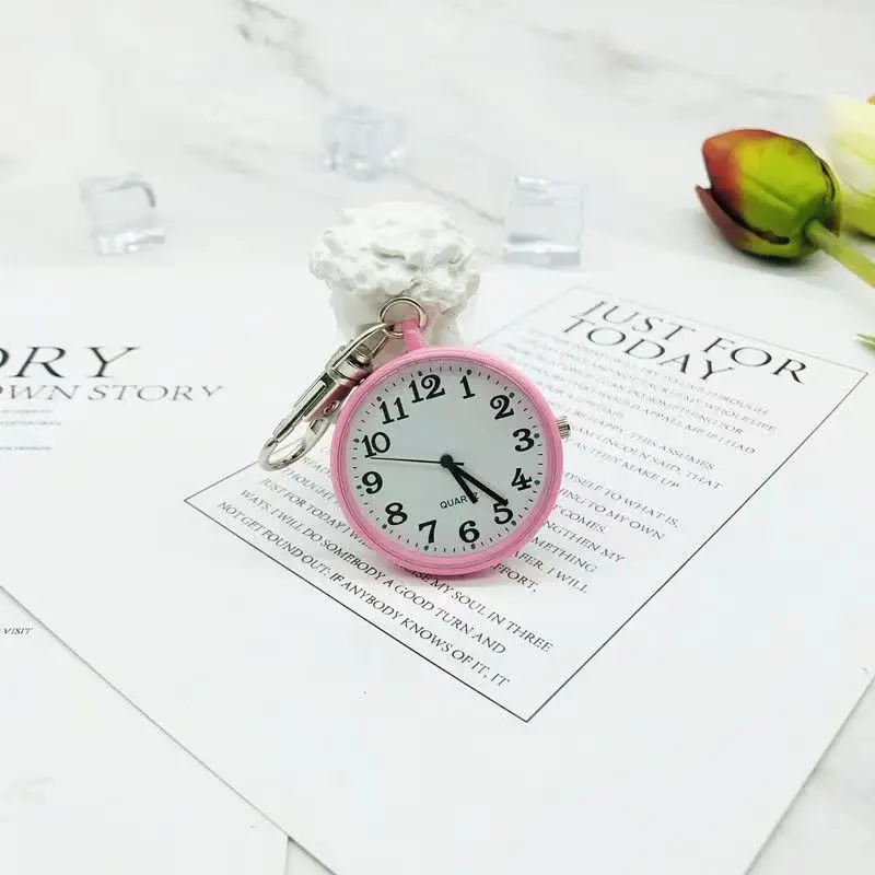 Custom Photo Pocket Watch Quartz Simple Students Bag Decoration Wristwatch - view 4