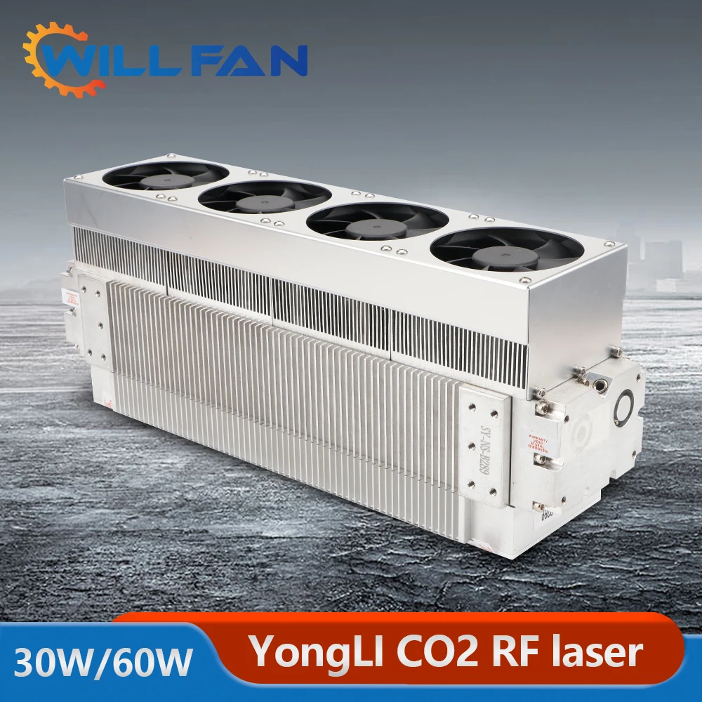 Will Feng YongLi Co2 RF Laser Tube 35W 40W 60W RLT-35A RLT-60 Metal Laser Source 10600um For Co2 Marking Machine